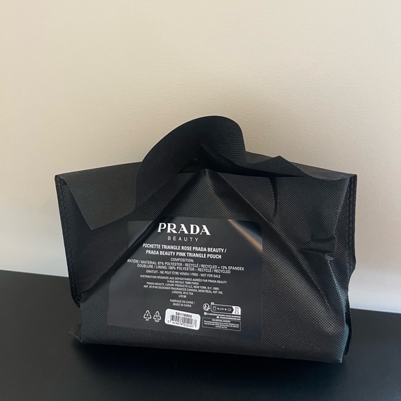 Prada triangle cosmetics bag /case cute pouch/clutch Brand new w dust bag! - Picture 6 of 7